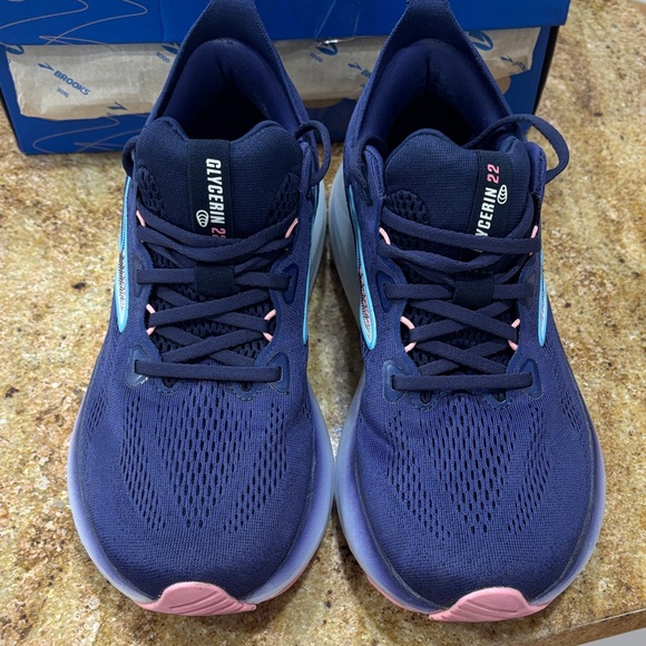 Brooks Dark Blue Athletic Sneakers - Picture 3 of 9